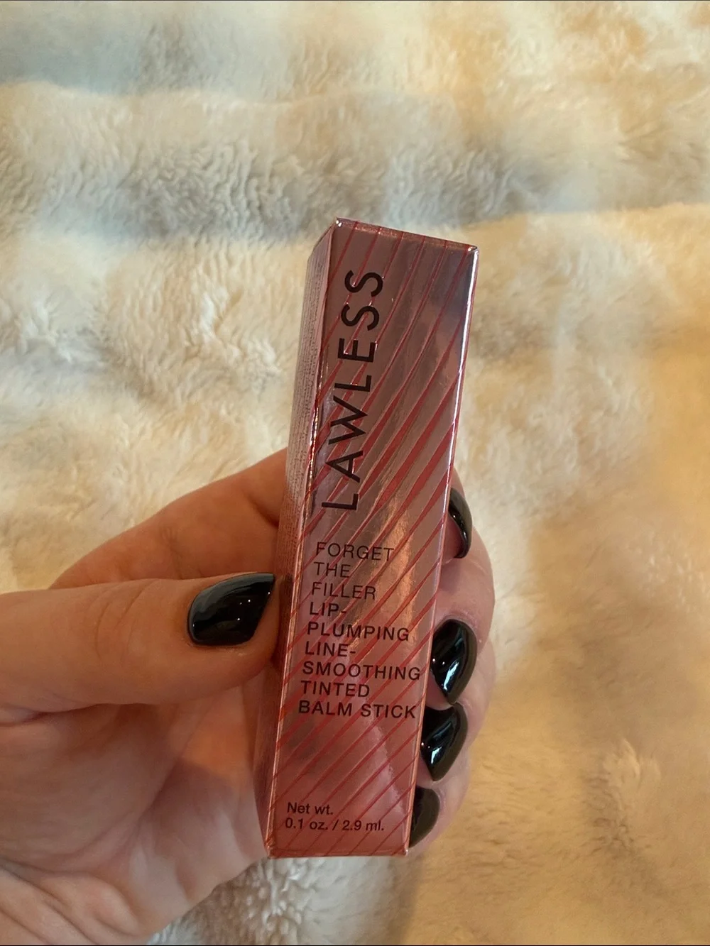 LAWLESS Forget the Filler Lip-Plumping Line-Smoothing Tinter Lip Balm Stick